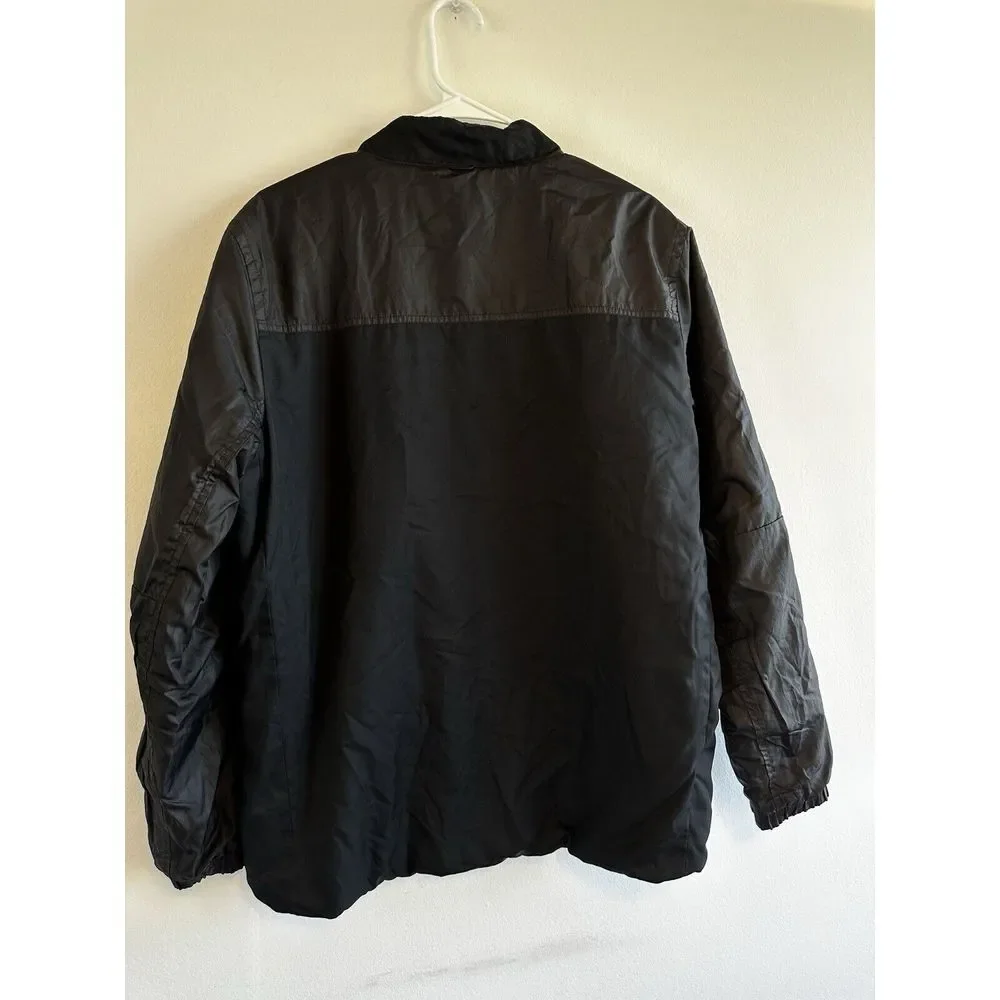 Nike Men's Golf Reversible Synthetic Fill‎ Jacket Black Winter Puffer Sz L  Flaw